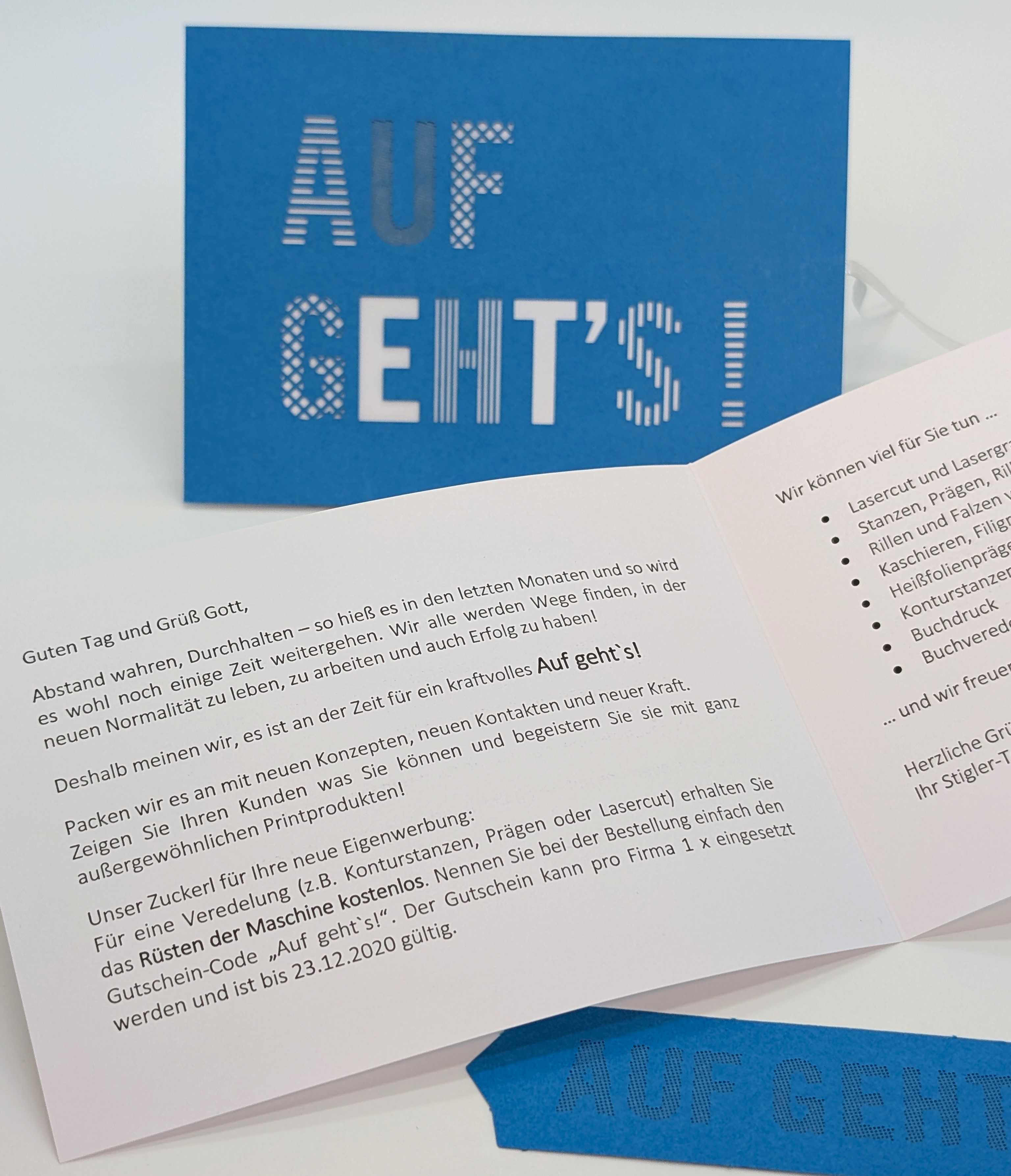 Mailing Auf geht`s