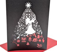 Lasercut - Weihnachtskarte "Der Nussknacker"