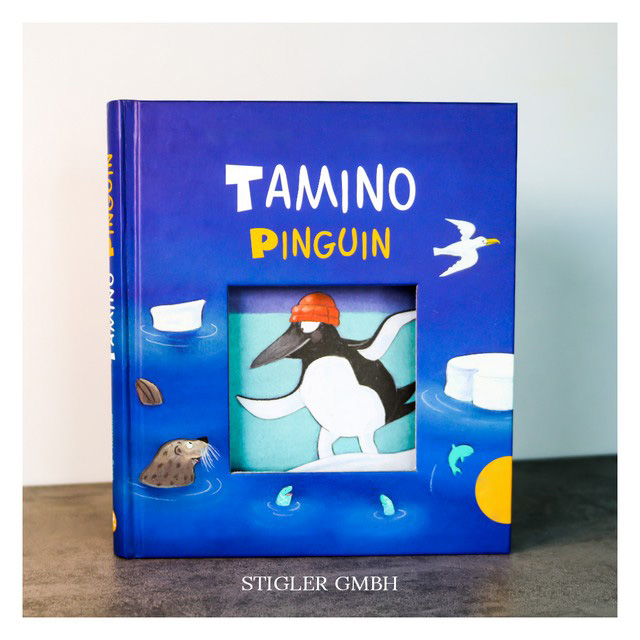 Kinderbuch Hardcover mit Fensterstanzung in Titelseite