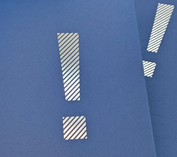 Heißfolienprägung auf Naturpapier